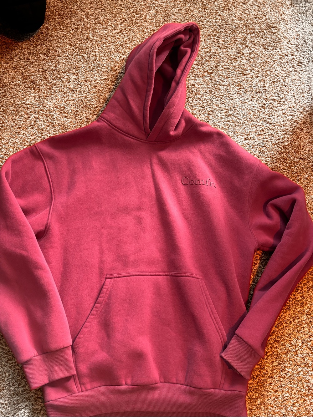 Comfort Colors Pullover Hoodie with Embroidered Logo (m)